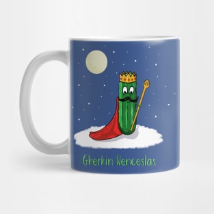 Gherkin Wenceslas funny Christmas print Mug